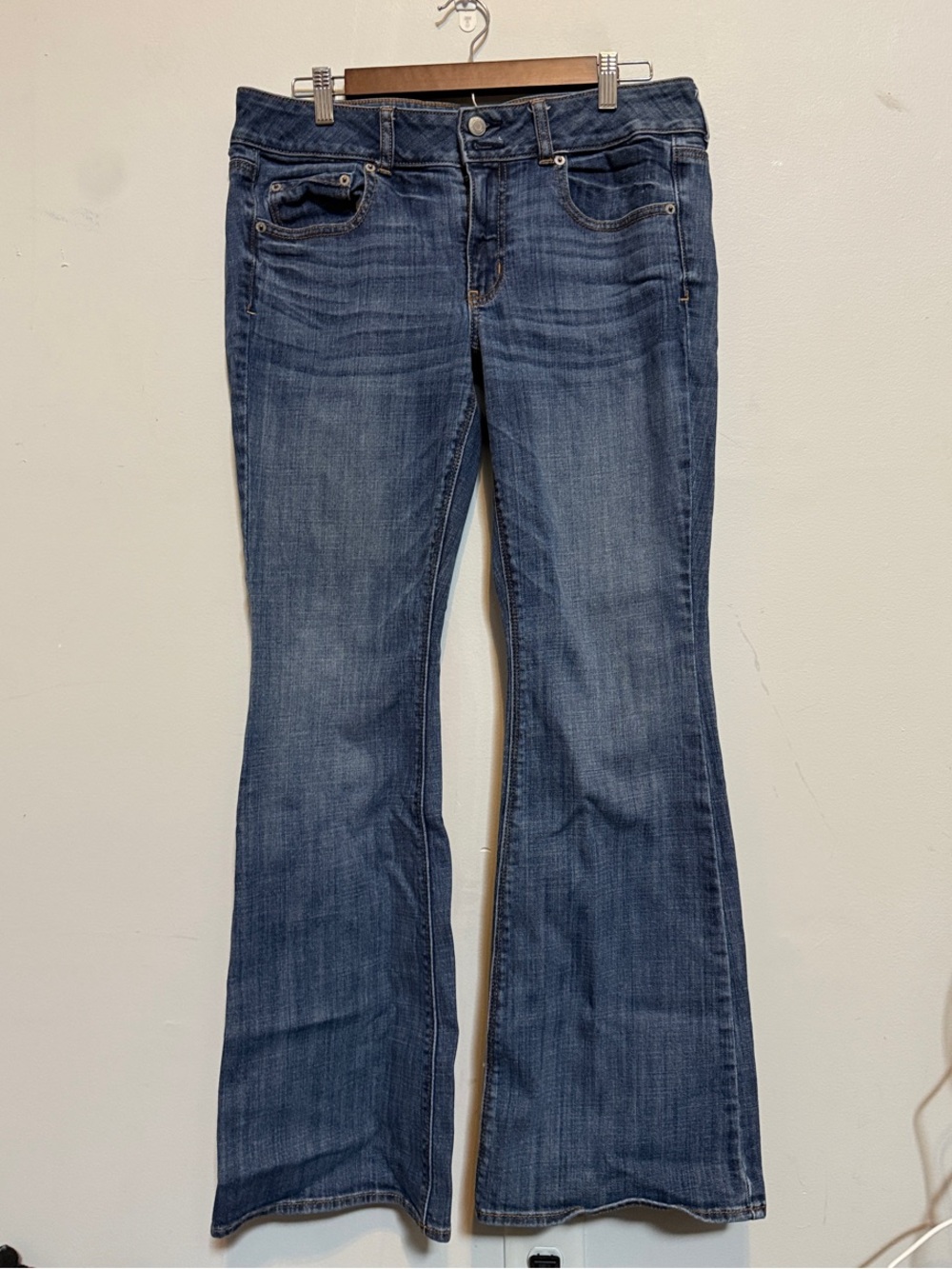 American Eagle Outfitters Medium Dark Blue Bootcut Jeans 12
